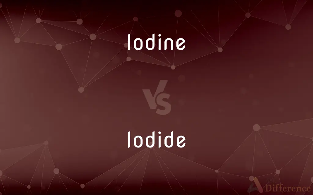 Iodine vs. Iodide — What's the Difference?