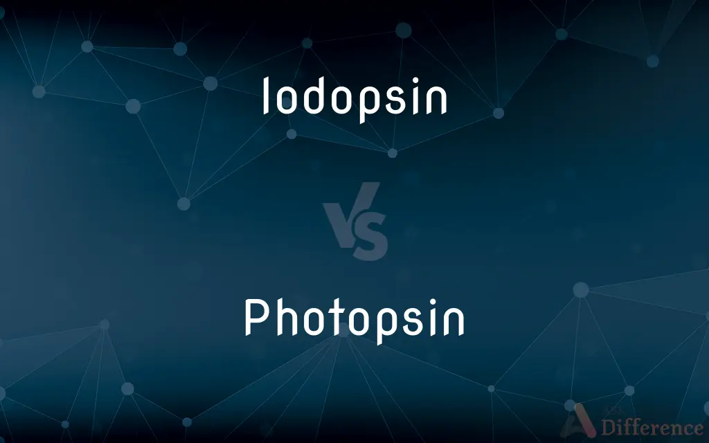 Iodopsin vs. Photopsin — What's the Difference?