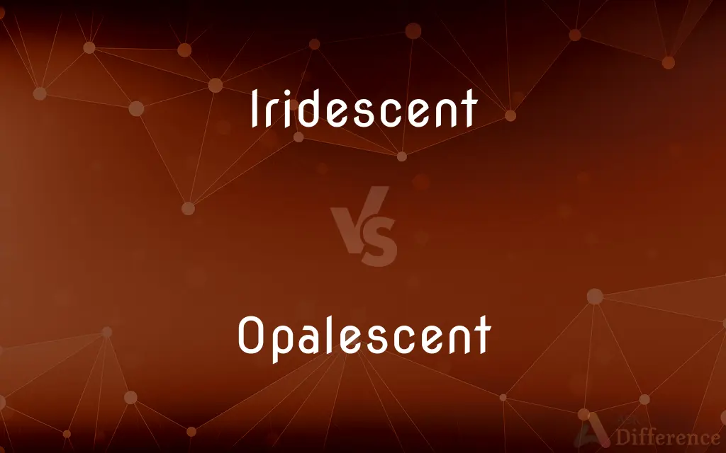 Iridescent vs. Opalescent — What's the Difference?