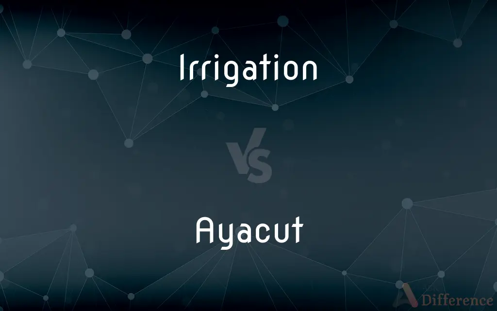 Irrigation vs. Ayacut — What's the Difference?