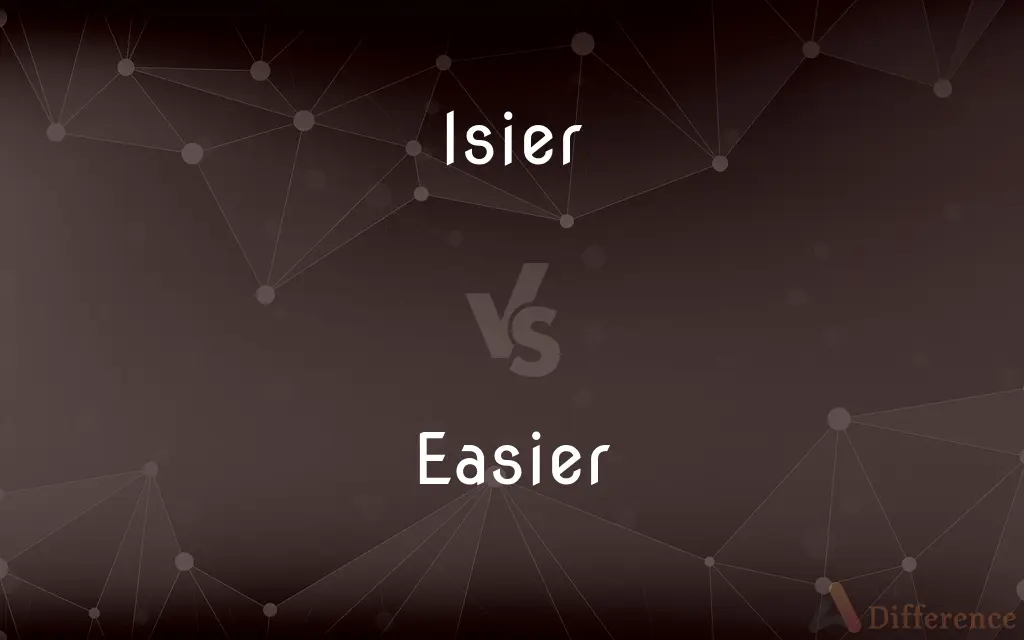 Isier vs. Easier — Which is Correct Spelling?