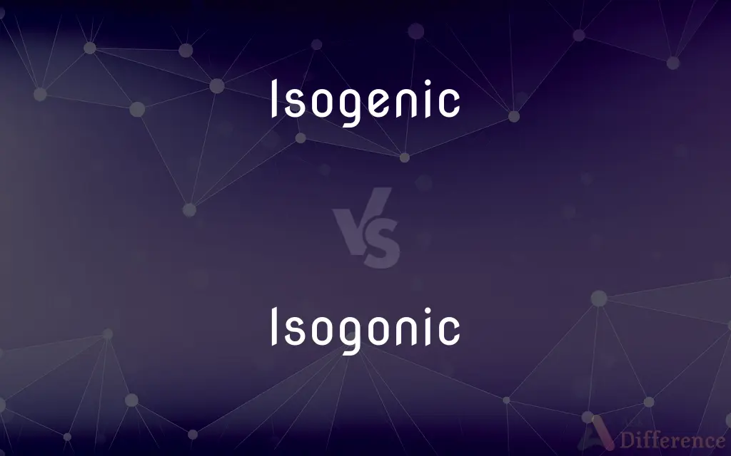 Isogenic vs. Isogonic — What's the Difference?