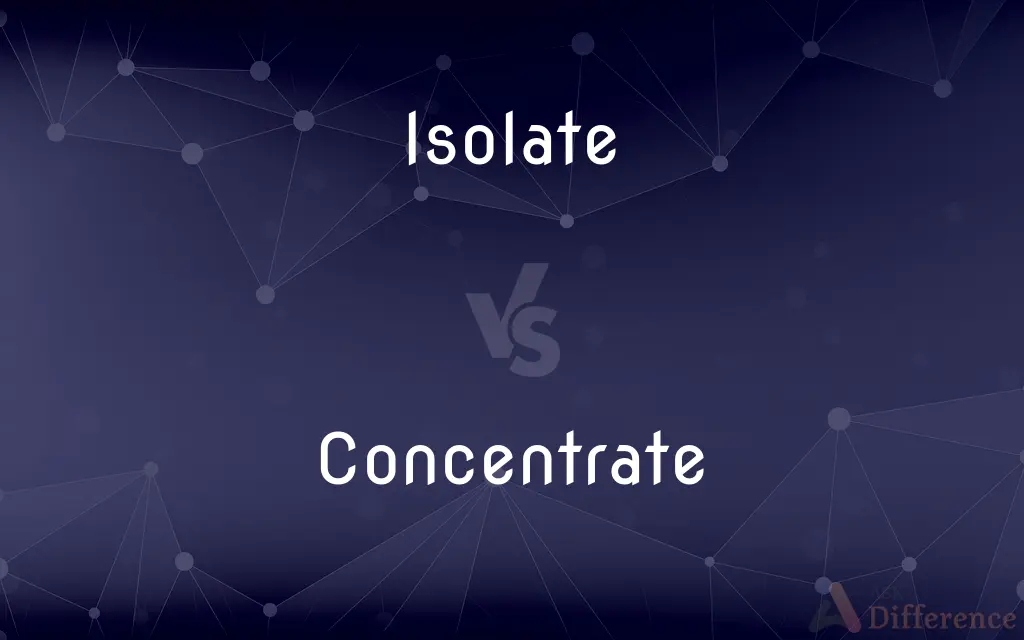 Isolate vs. Concentrate — What's the Difference?