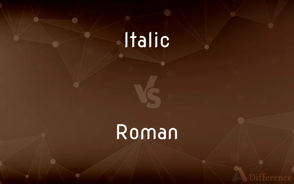Italic vs. Roman — What's the Difference?