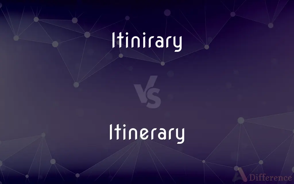 Itinirary vs. Itinerary — Which is Correct Spelling?