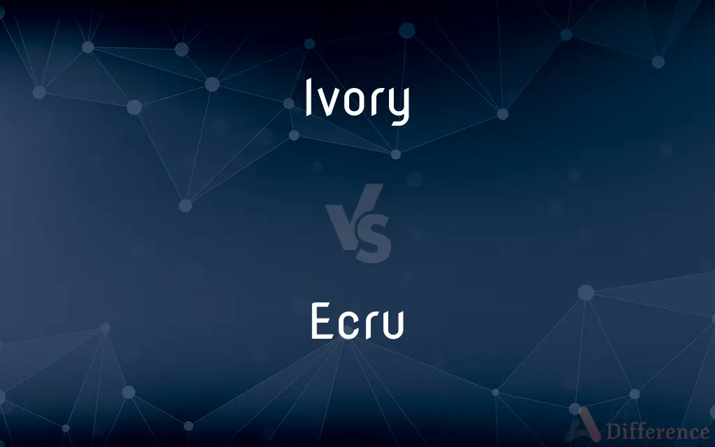 Ivory vs. Ecru — What's the Difference?