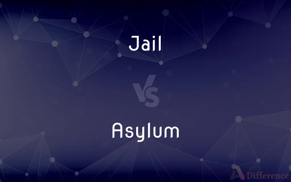 Jail vs. Asylum — What's the Difference?