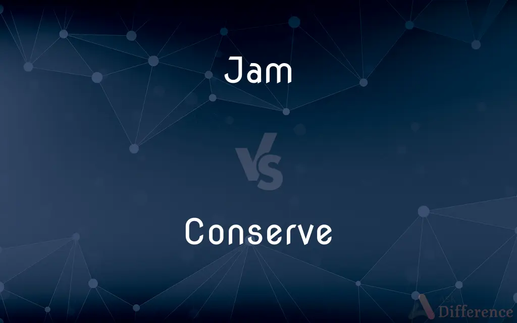 Jam vs. Conserve — What's the Difference?