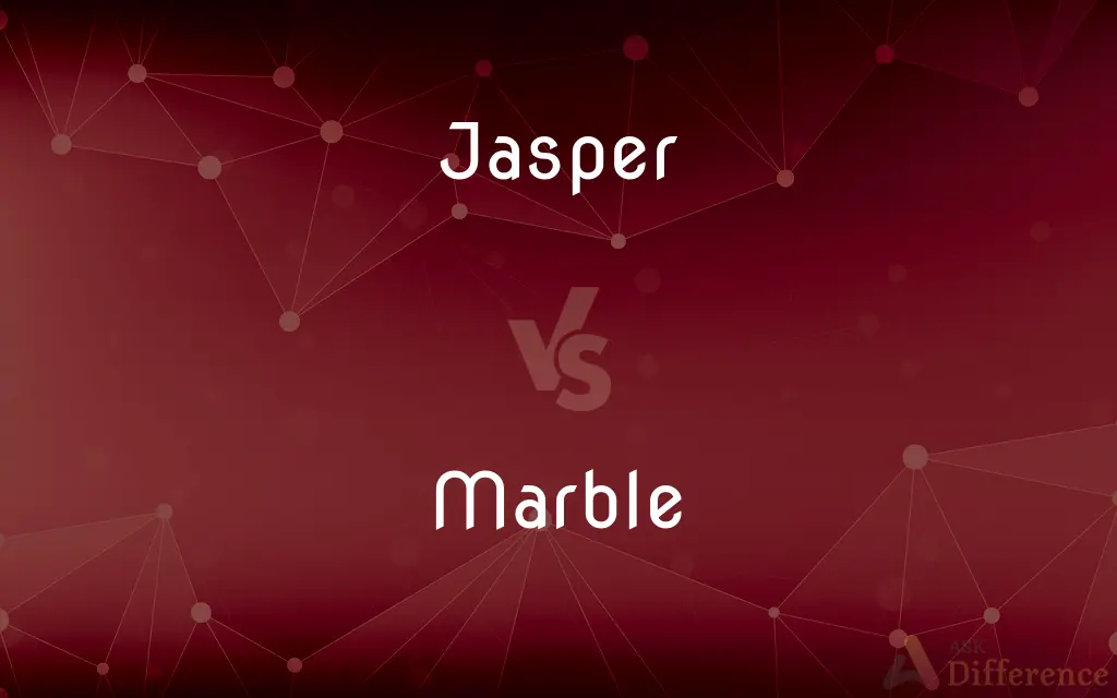 Jasper vs. Marble — What's the Difference?