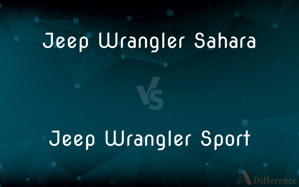 Jeep Wrangler Sahara vs. Jeep Wrangler Sport — What's the Difference?