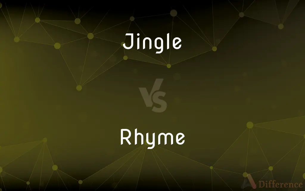 Jingle vs. Rhyme — What's the Difference?