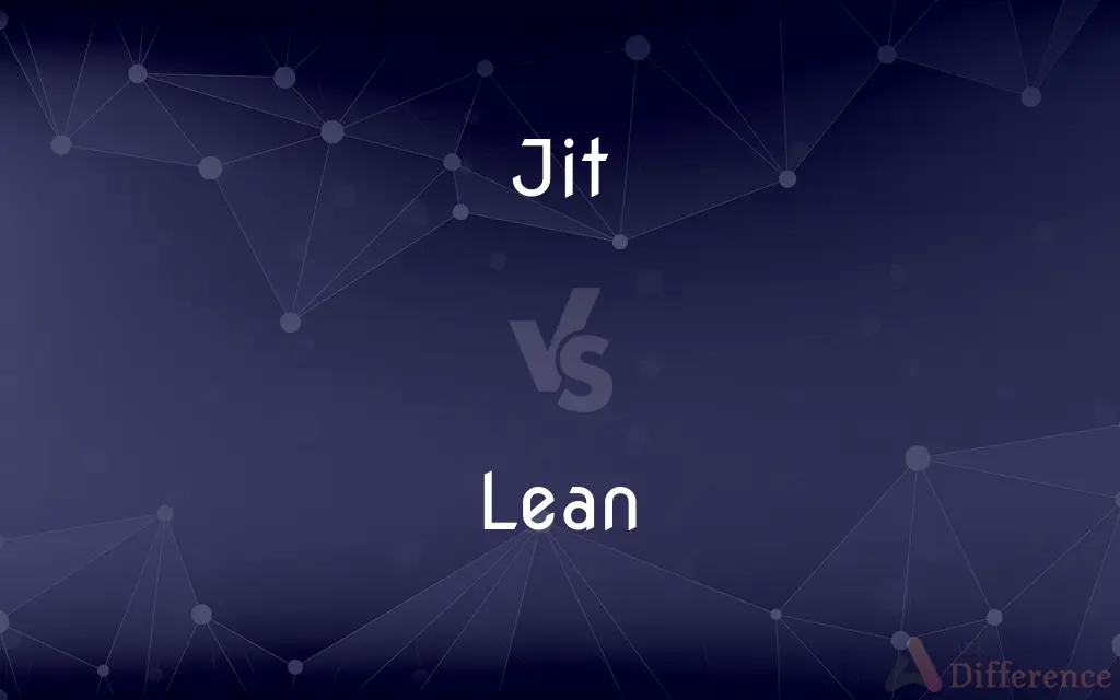 JIT vs. Lean — What's the Difference?