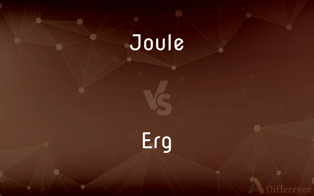 Joule vs. Erg — What's the Difference?