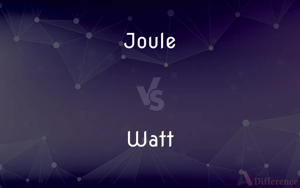 Joule vs. Watt — What's the Difference?