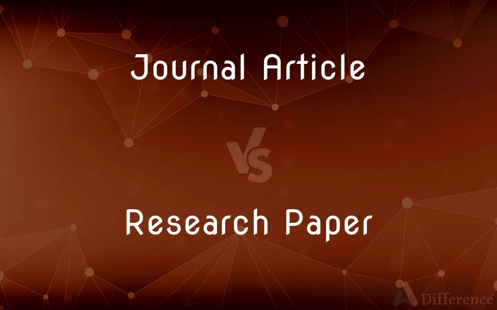 Journal Article vs. Research Paper — What's the Difference?