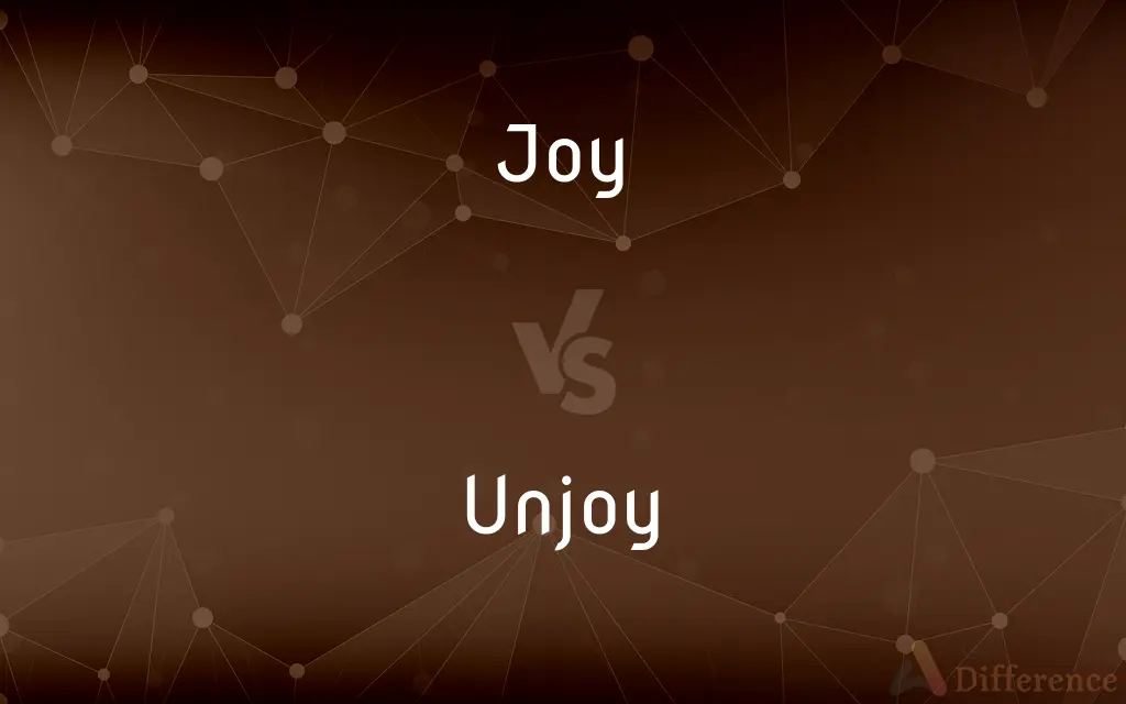 Joy vs. Unjoy — What's the Difference?