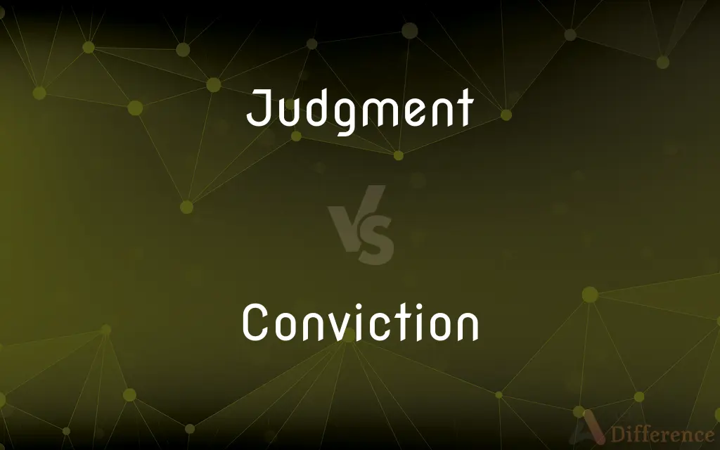 Judgment vs. Conviction — What's the Difference?
