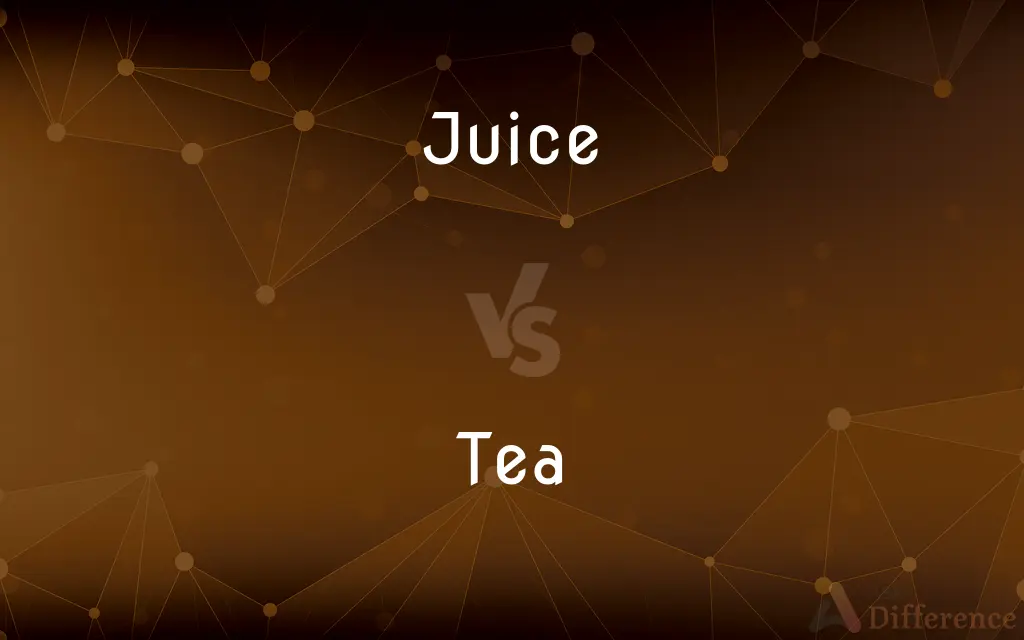Juice vs. Tea — What's the Difference?