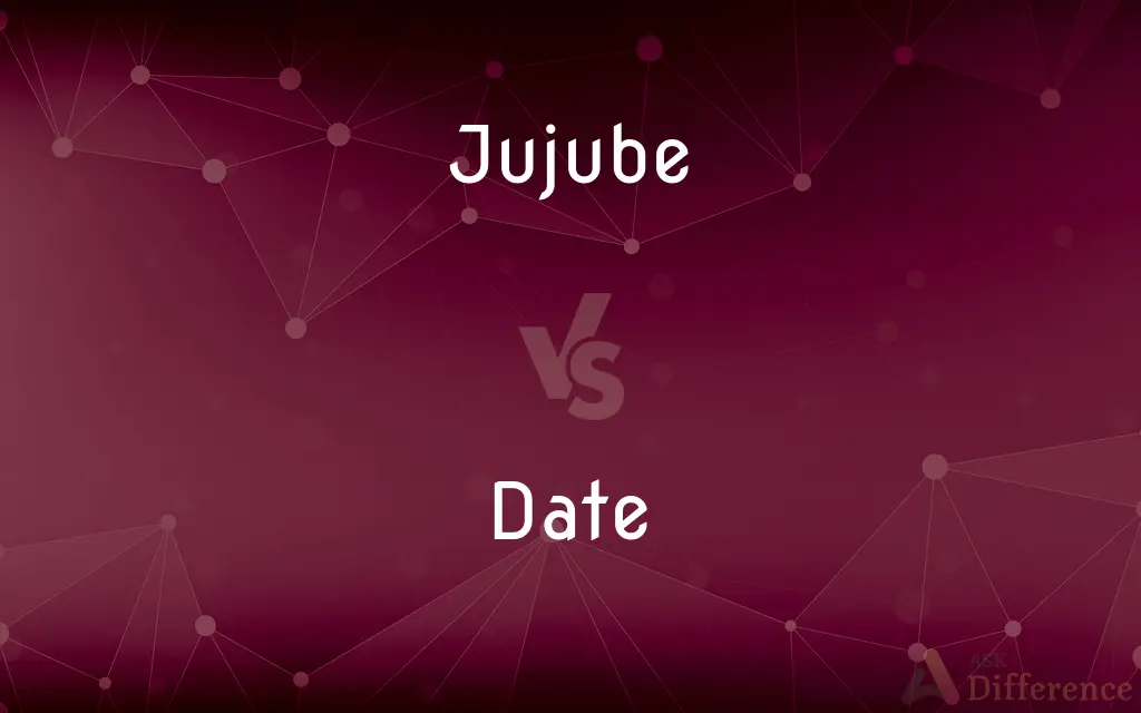 Jujube vs. Date — What's the Difference?