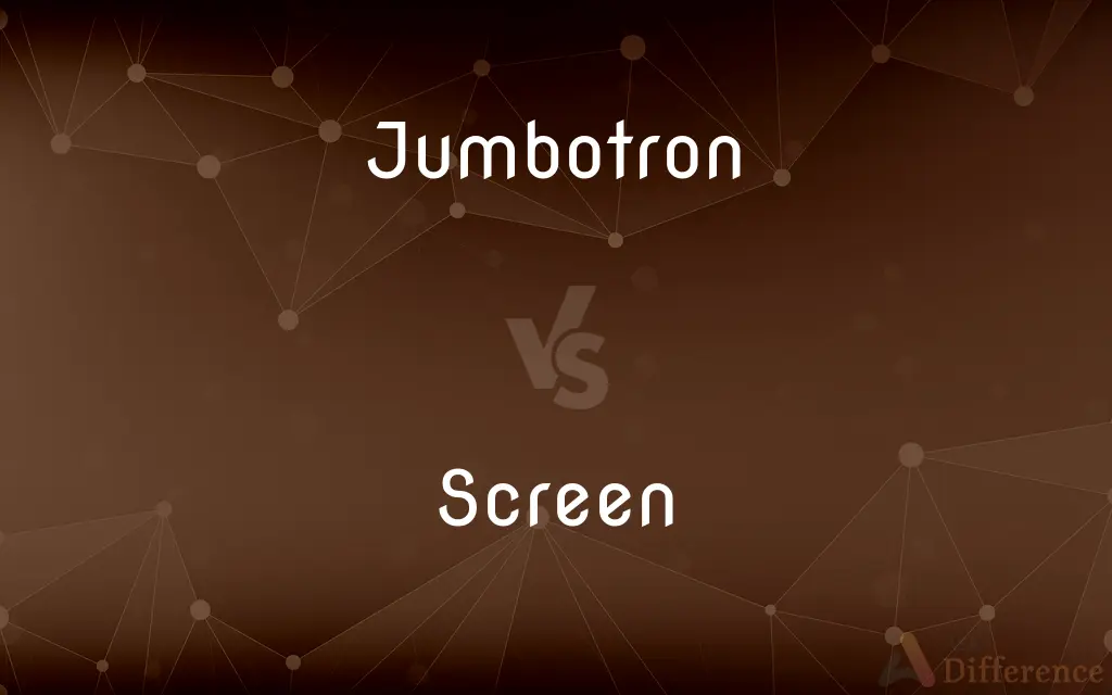 Jumbotron vs. Screen — What's the Difference?
