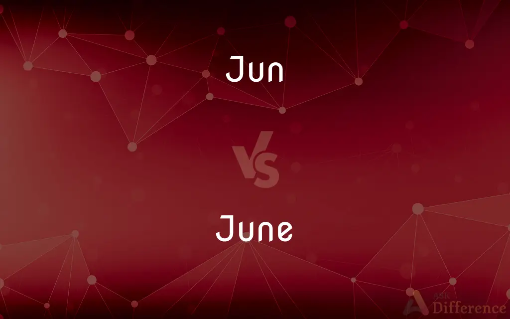 Jun vs. June — What's the Difference?