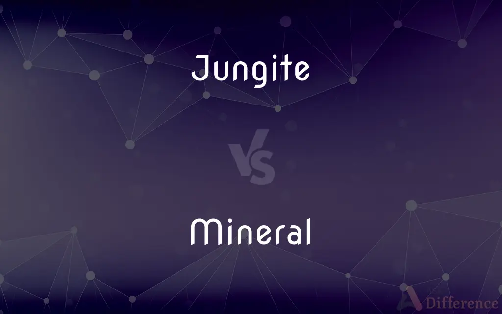 Jungite vs. Mineral — What's the Difference?