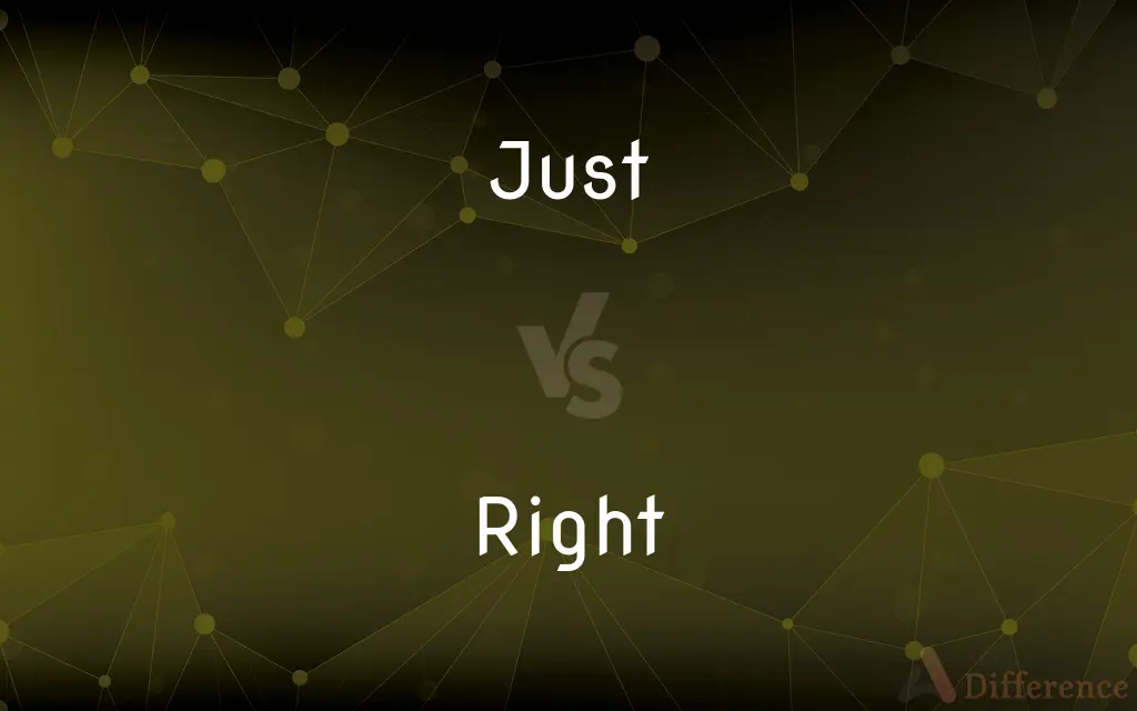Just vs. Right — What's the Difference?