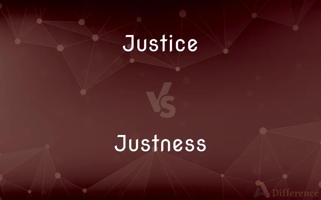Justice vs. Justness — What's the Difference?