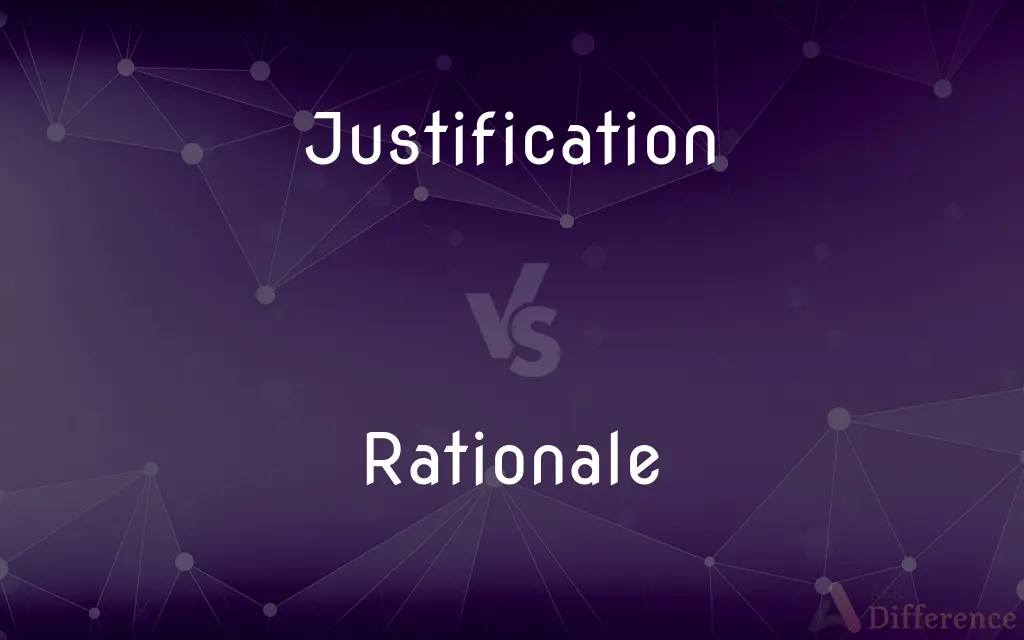 Justification vs. Rationale — What's the Difference?