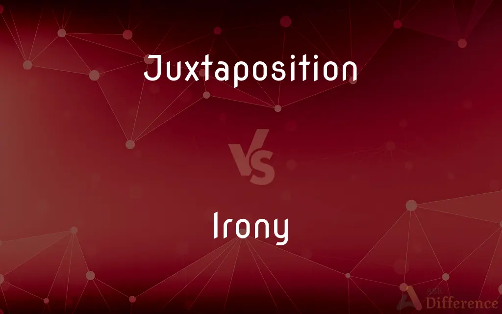 Juxtaposition vs. Irony — What's the Difference?