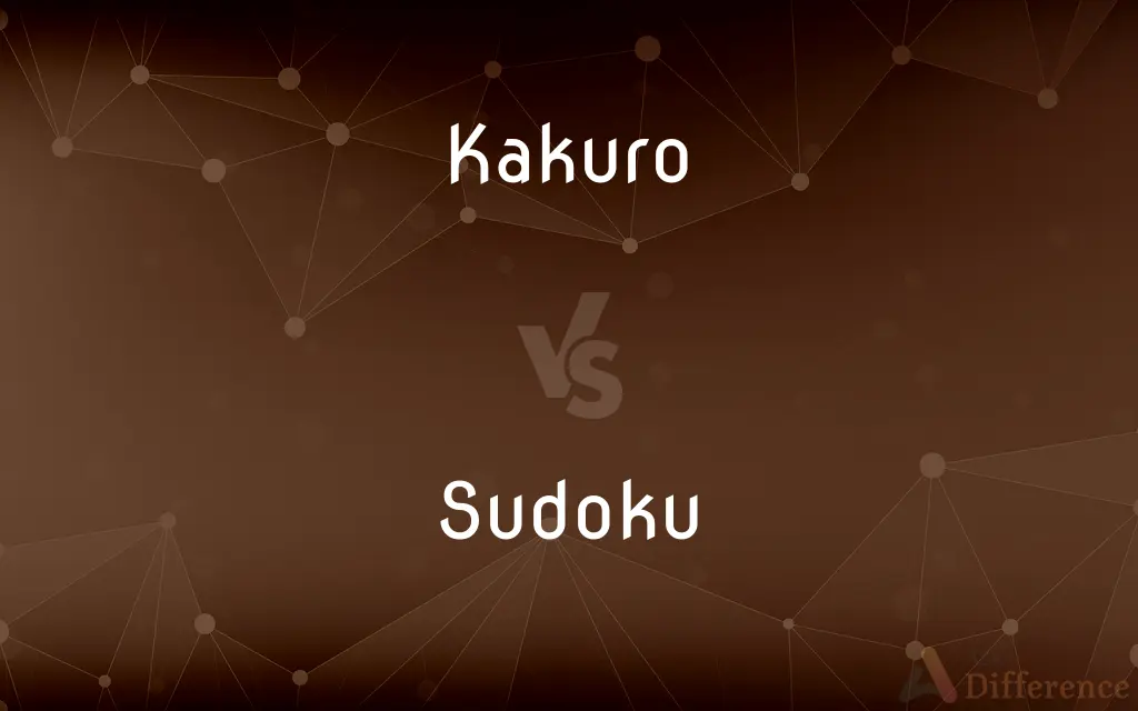 Kakuro vs. Sudoku — What's the Difference?