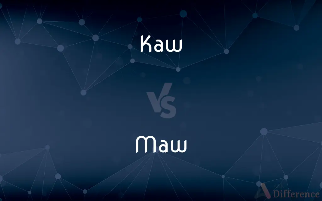 Kaw vs. Maw — What's the Difference?