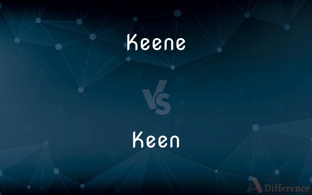 Keene vs. Keen — What's the Difference?