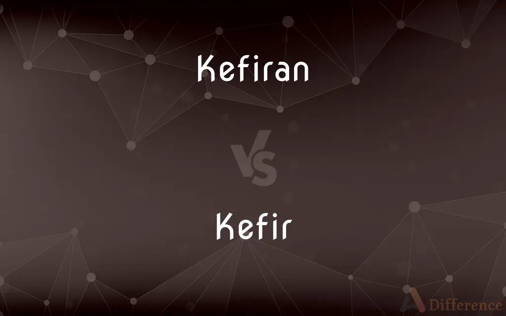 Kefiran vs. Kefir — What's the Difference?