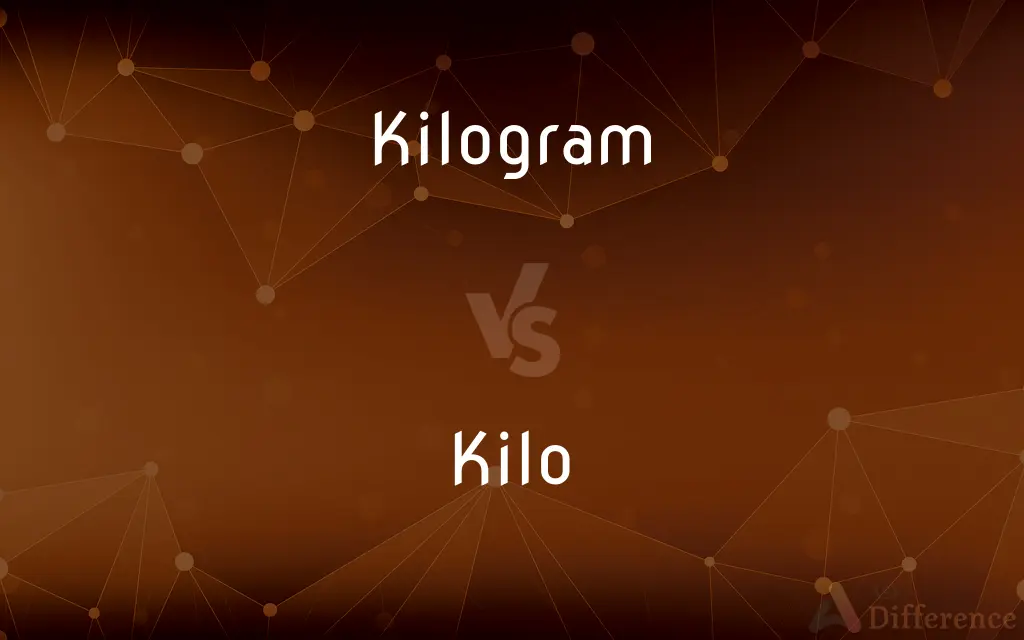 Kilogram vs. Kilo — What's the Difference?