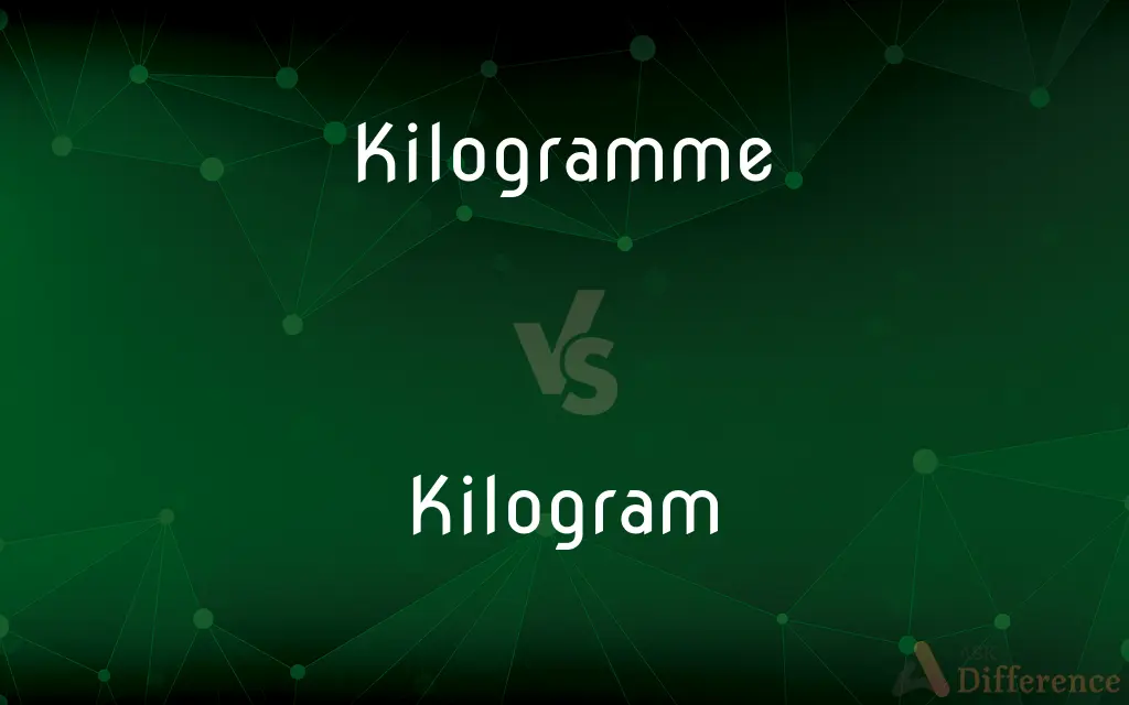 Kilogramme vs. Kilogram — What's the Difference?