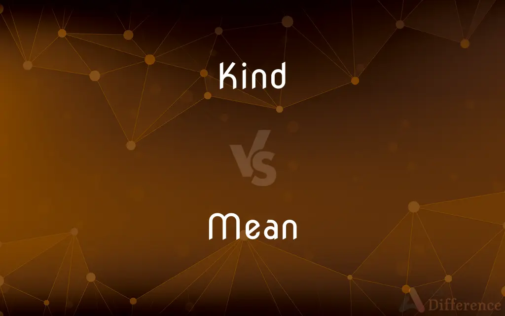 Kind vs. Mean — What's the Difference?