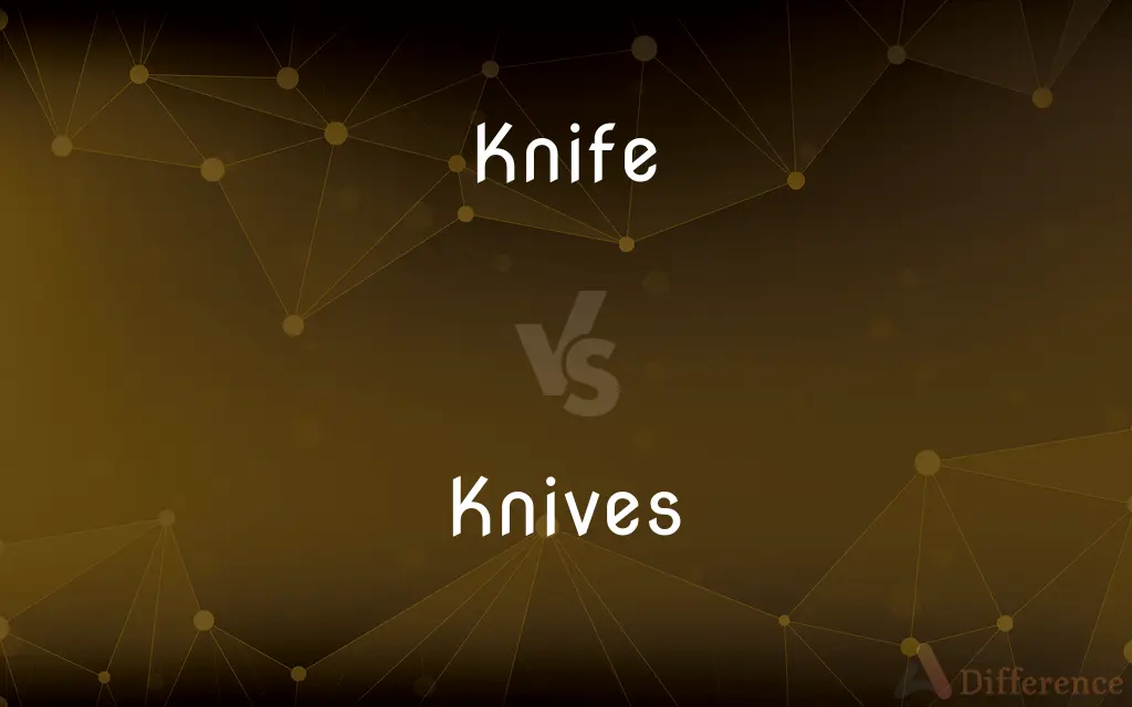 Knife vs. Knives — What's the Difference?