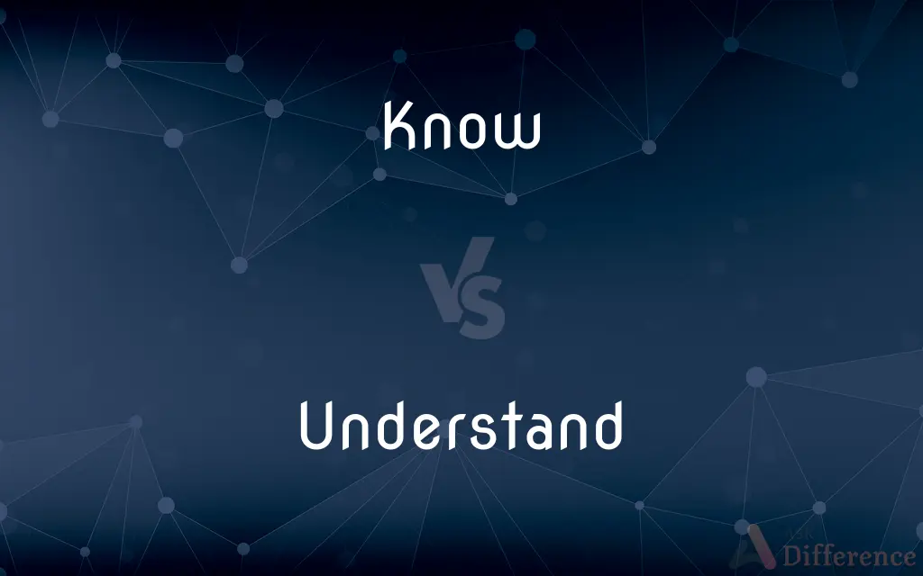 Know vs. Understand — What's the Difference?