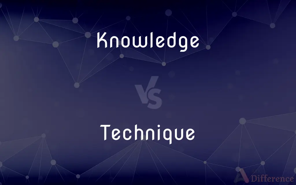 Knowledge vs. Technique — What's the Difference?