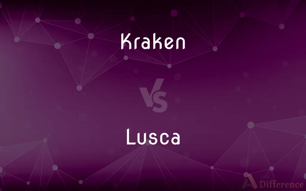 Kraken vs. Lusca — What's the Difference?