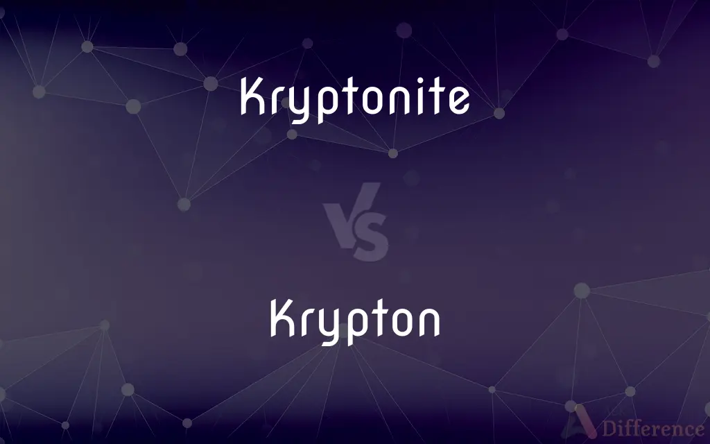 Kryptonite vs. Krypton — What's the Difference?