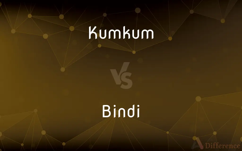Kumkum vs. Bindi — What's the Difference?