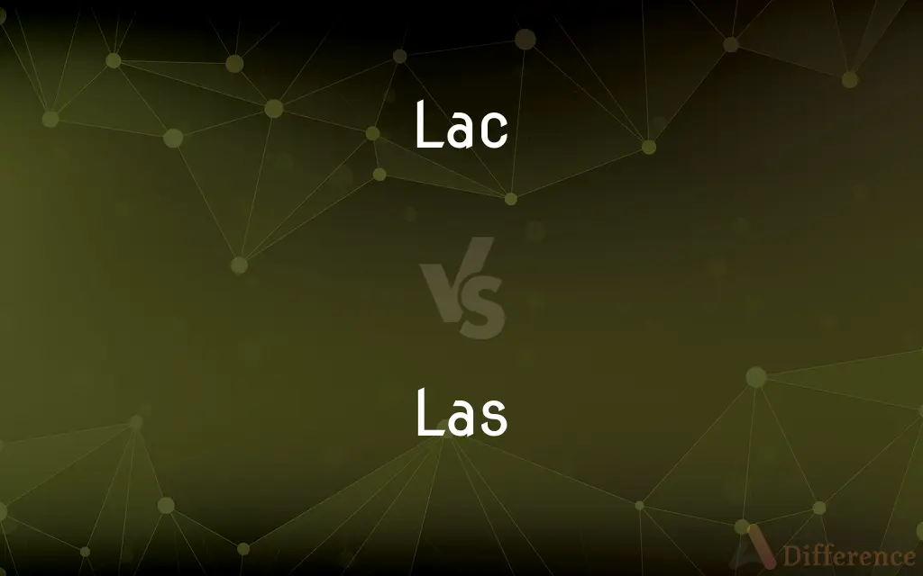 Lac vs. Las — What's the Difference?