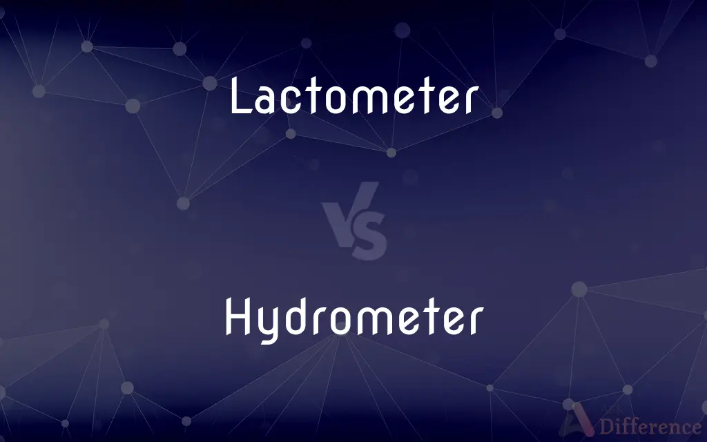 Lactometer vs. Hydrometer — What's the Difference?