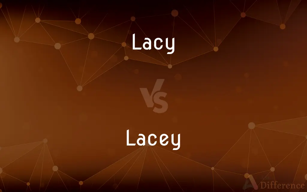 Lacy vs. Lacey — What's the Difference?