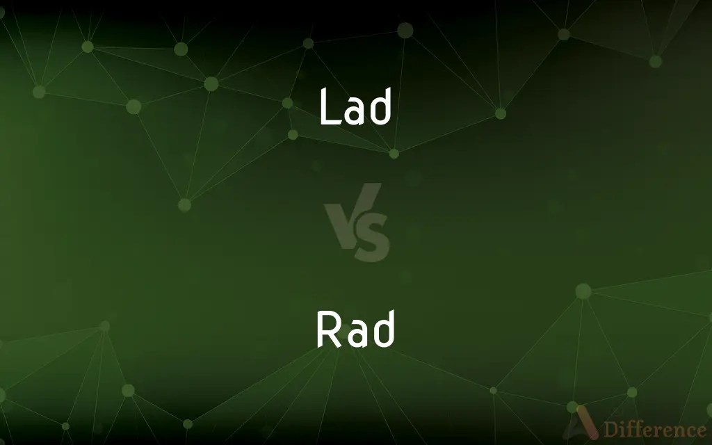 Lad vs. Rad — What's the Difference?