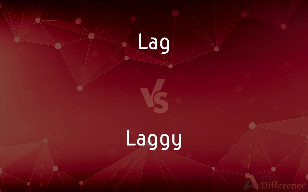 Lag vs. Laggy — What's the Difference?
