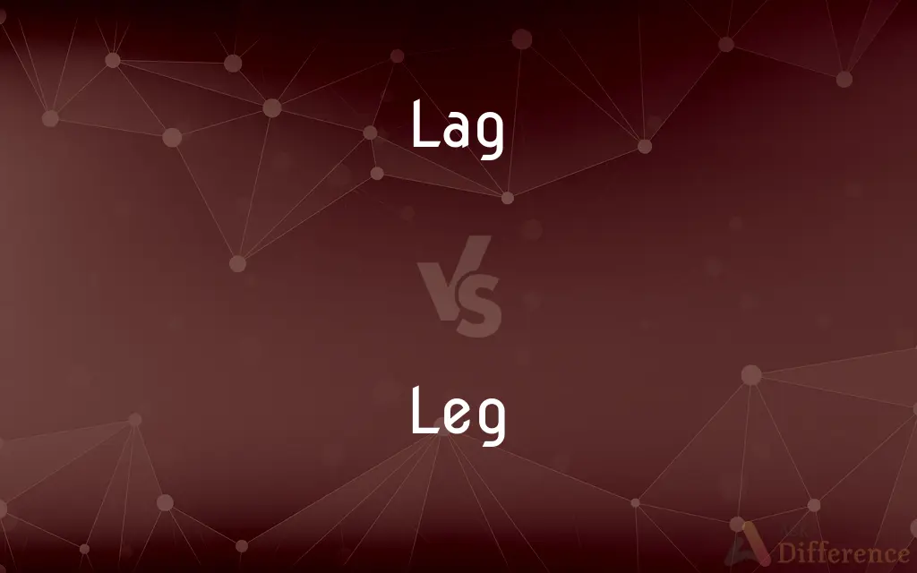 Lag vs. Leg — What's the Difference?