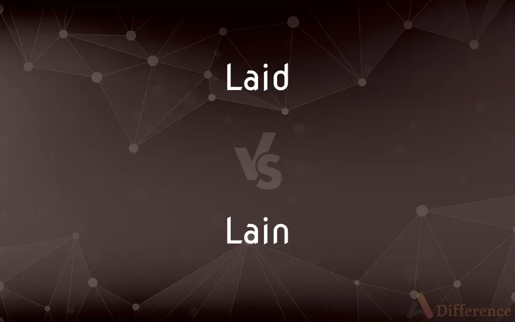 Laid vs. Lain — What's the Difference?
